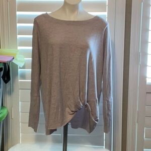 BOLD elements Pink Tie Front Blouse Relaxed Fit